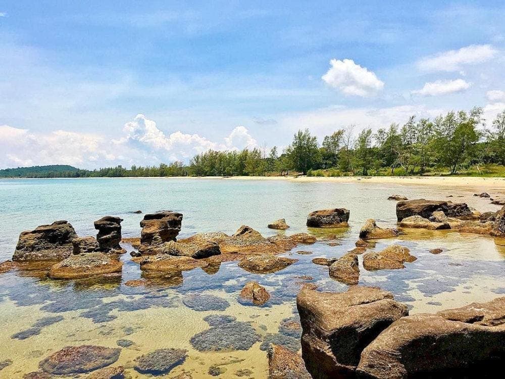 Visitors are advised to avoid swimming near the coral reef areas and rocky zones