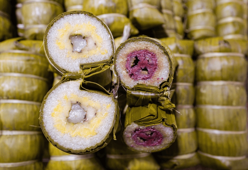 Mat Cat Wrapped Sticky Rice Cake is a unique and delicious specialty exclusive to Phu Quoc Island, cherished by all locals there (Source: Canva)