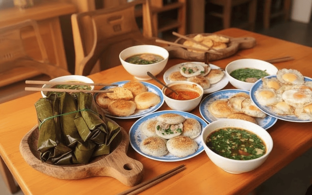 Thực khách có thể gọi thêm chả lụa ăn cùng để tăng thêm hương vị