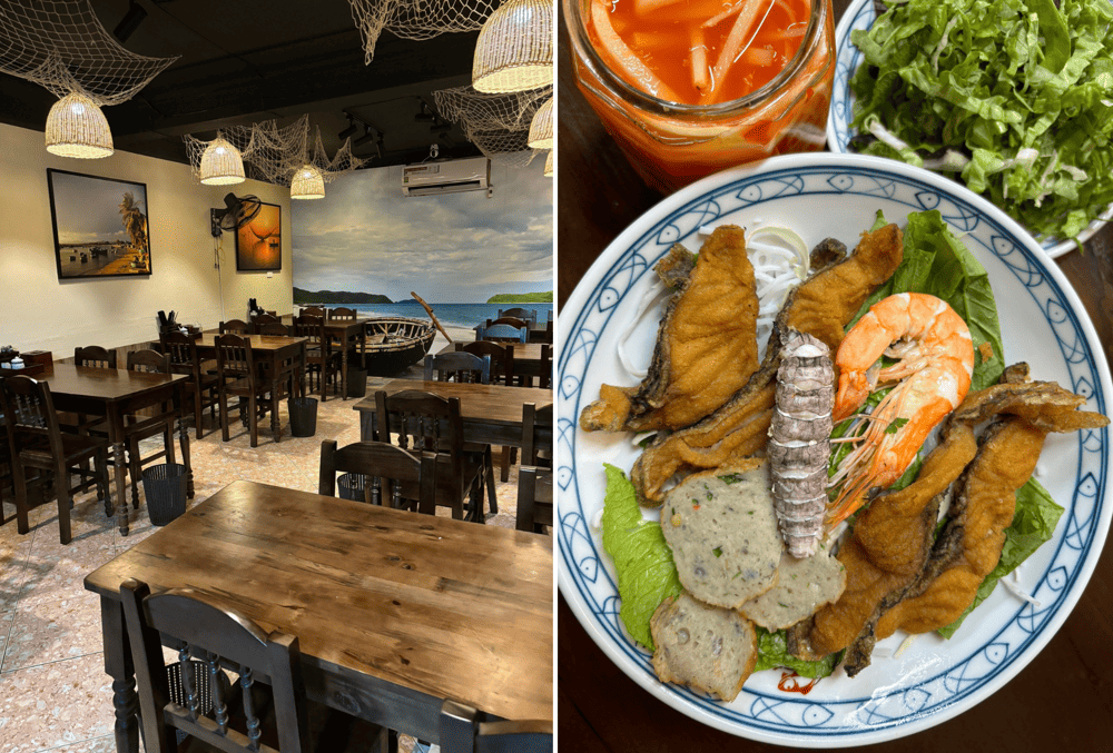 Bún riêu kết hợp với cá, bề bề, chả cá tạo nên hương vị phong phú, mới mẻ, thích hợp cho bữa sáng tại Hà Nội (Nguồn: Bún riêu cá Trường Sa)