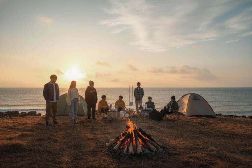 Trải nghiệm cắm trại thú vị ở bãi Đá Nhảy Quảng Bình