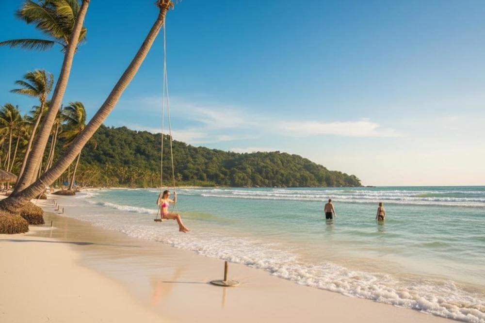 Vì nằm khá xa trung tâm nên bãi Sao vẫn giữ được nét hoang sơ vốn có.