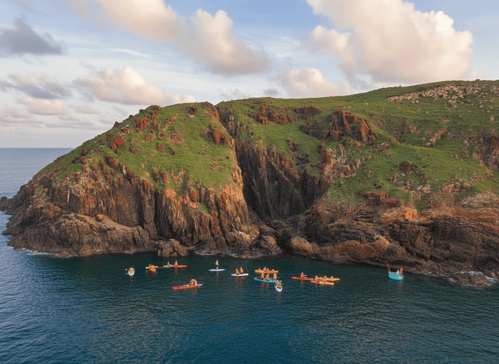 Chèo SUP ở Hòn Rơm