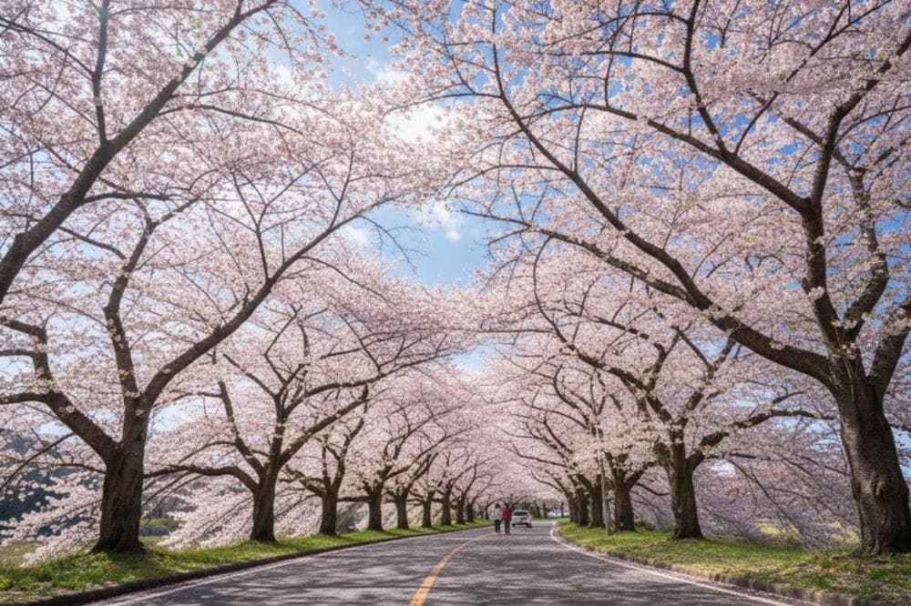 Mùa xuân, Hàn Quốc ngập tràn trong sắc hoa.