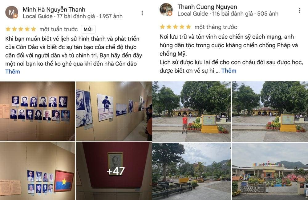 Đánh giá của du khách sau khi tham quan bảo tàng Côn Đảo (Nguồn: Internet)