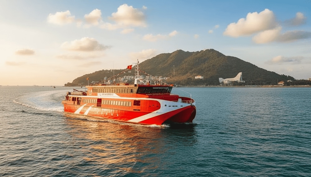 Di chuyển tới Côn Đảo bằng tàu cao tốc