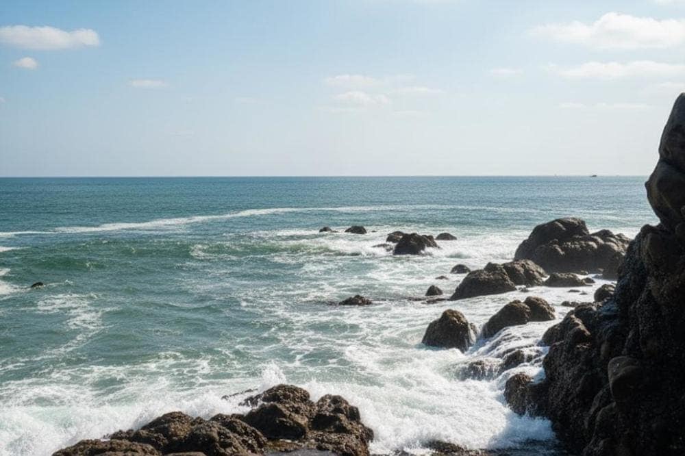 Bãi đá Rồng là điểm check-in nổi tiếng tại biển Hải Hòa.