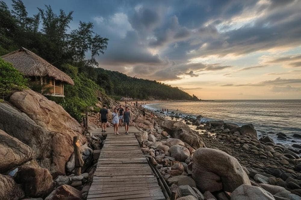 Đảo Nghi Sơn - một điểm check in nổi tiếng gần biển Hải Hòa.