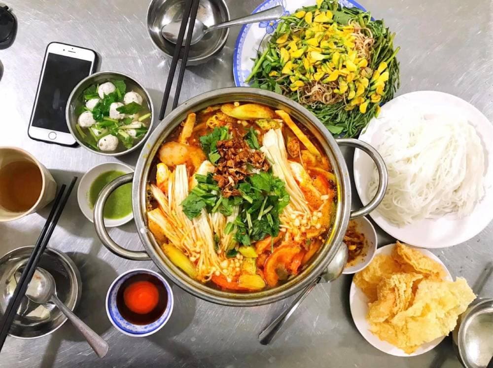 Phần lẩu chay thơm ngon, đậm đà hương vị