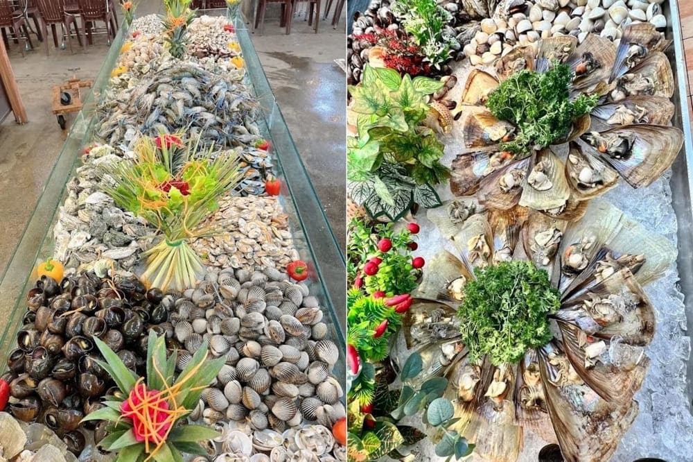 Hải sản tại Buffet KCX được cập nhật theo mùa, đảm bảo giữ nguyên hương vị và độ tươi ngon đến khách hàng (Nguồn: Buffet Hải sản KCX Quận 7)