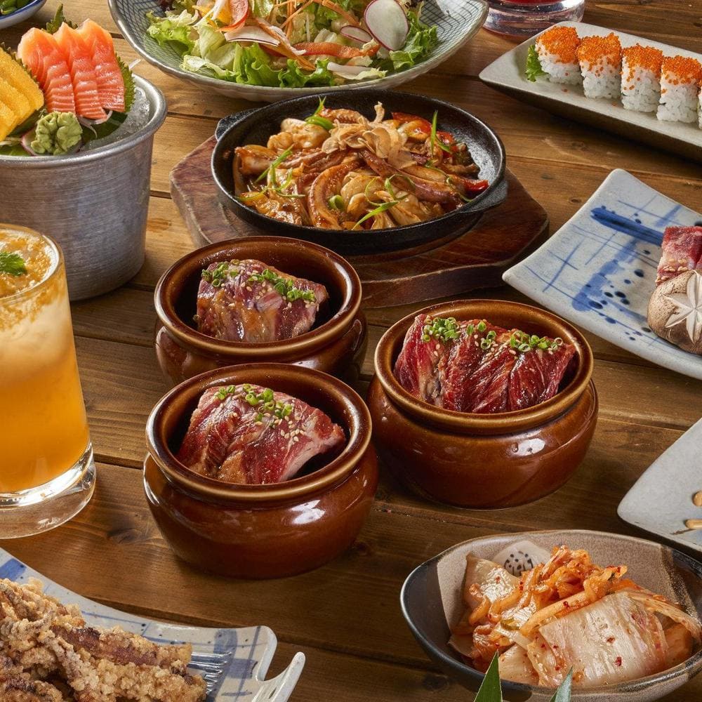 Buffet nướng phong cách izakaya đường phố Nhật Bản