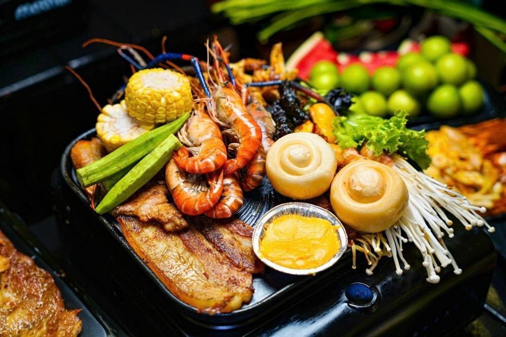 Buffet nướng mang đậm sắc màu Hàn Quốc