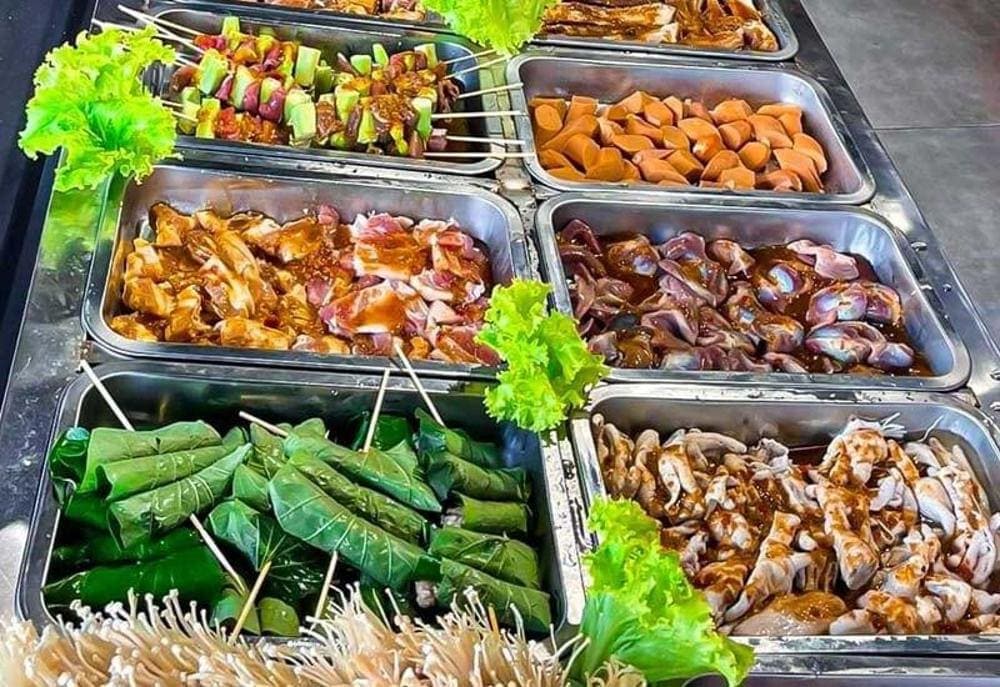 Bajing BBQ phục vụ đa dạng món nướng cho khách hàng thoả sức chọn lựa