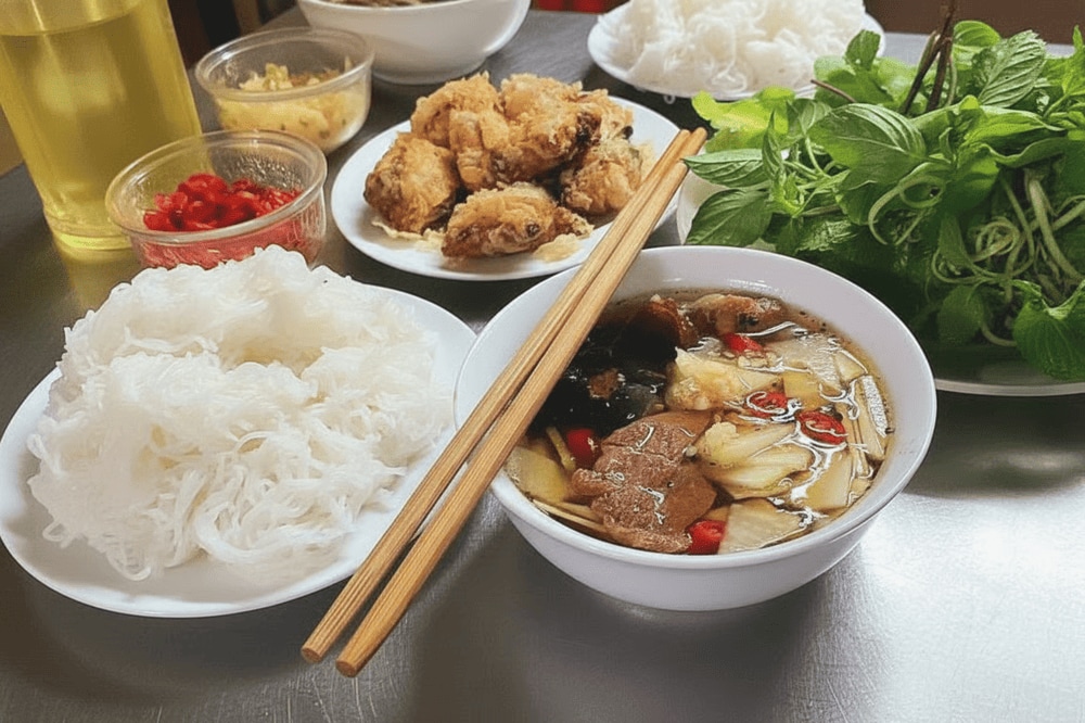 Bún chả quán bà Vượng