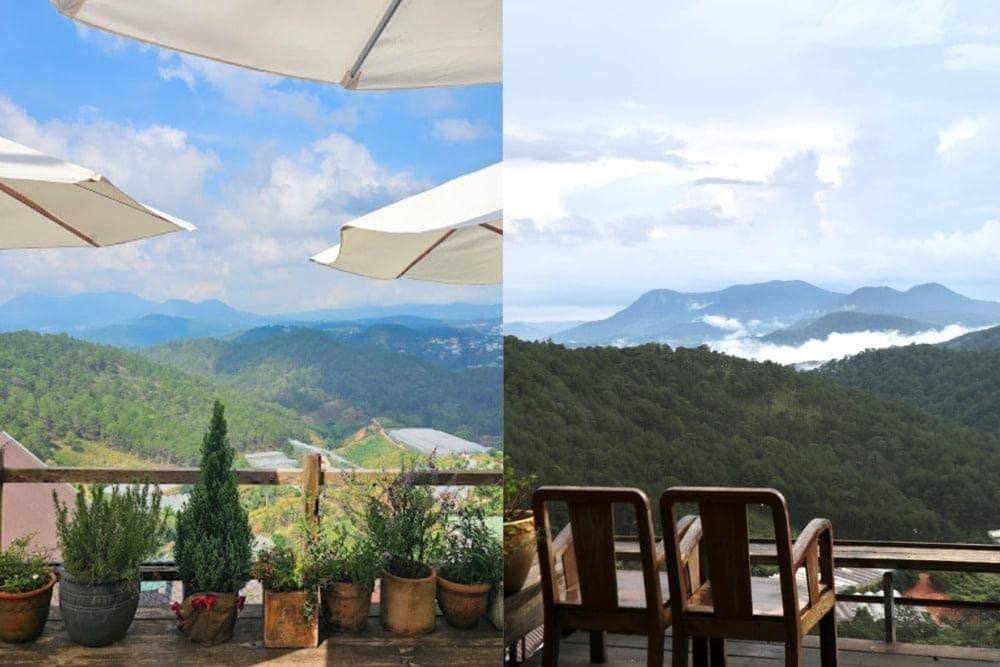 Nằm ẩn mình bên sườn núi, Cheo Veo là quán cà phê lý tưởng để săn mây, ngắm hoàng hôn và bình minh Đà Lạt (Nguồn: Fanpage Tiệm cà phê Cheo veooo)