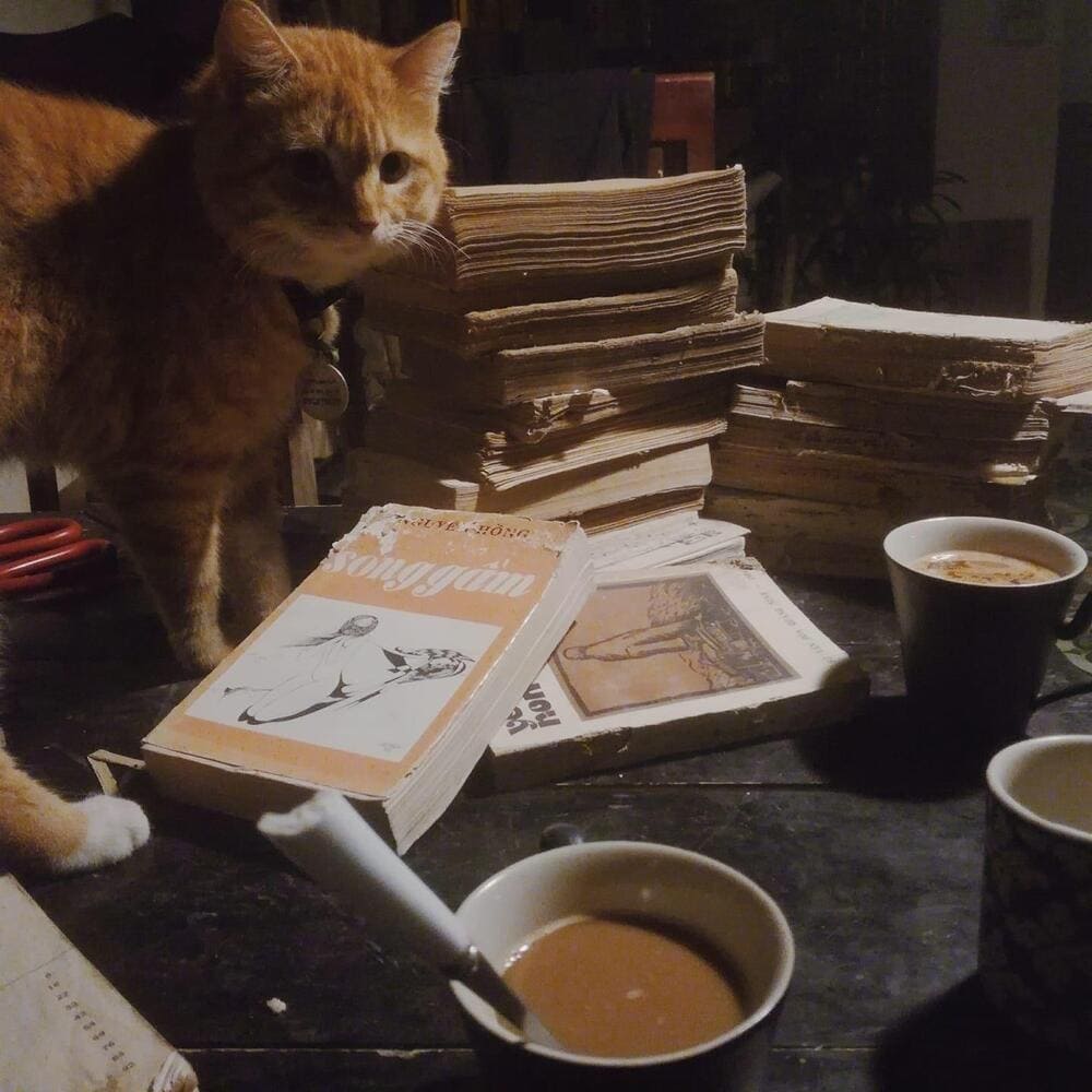 Góc nhỏ đáng yêu tại quán Gác Miên