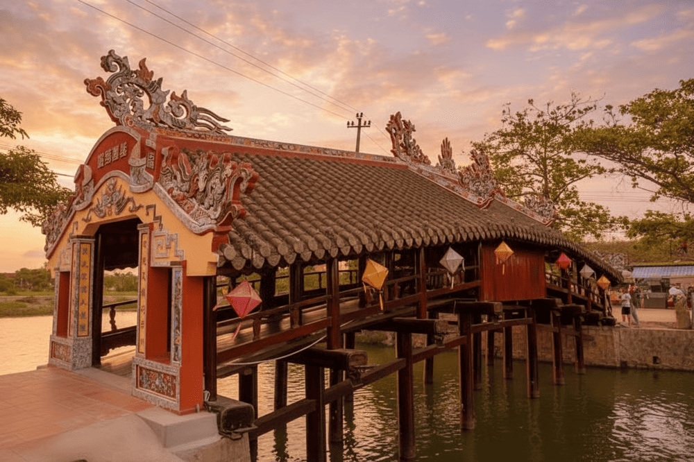 Tổng thể kiến trúc của cầu ngói Thanh Toàn