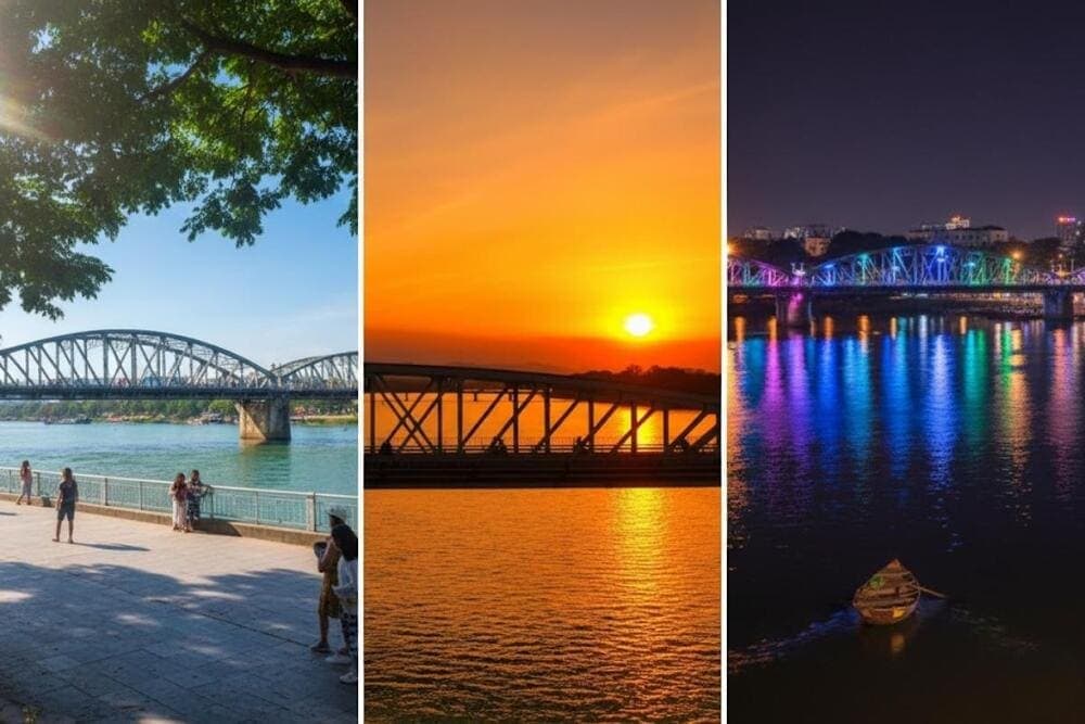 Lựa chọn thời điểm hợp lý giúp bạn không bỏ lỡ khoảnh khắc đẹp nhất của cầu Trường Tiền