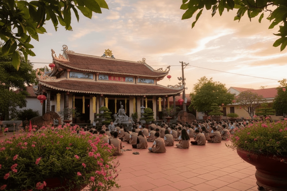 Bạn có thể đăng ký ở lại chùa làm công quả hoặc tham gia khoá tu tập mùa hè