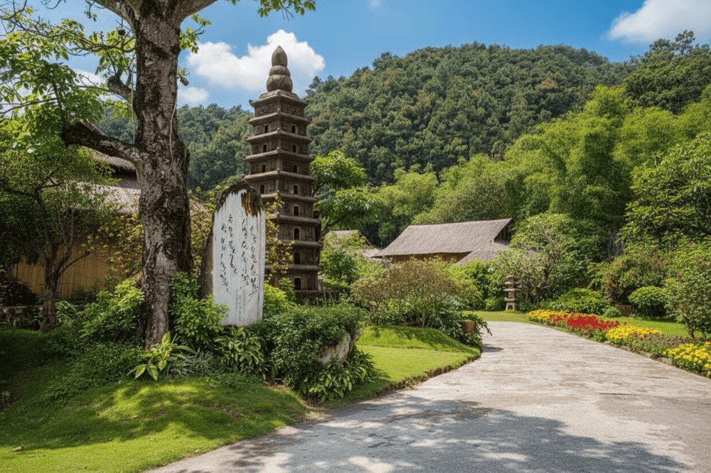 Khi tham quan, bạn cần đi nhẹ, nói khẽ để giữ gìn bầu không khí thiền môn an tịnh