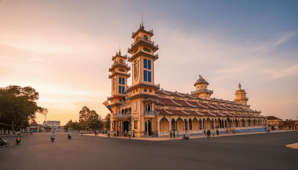 Kết hợp tham quan Tòa thánh Tây Ninh trong chuyến đi