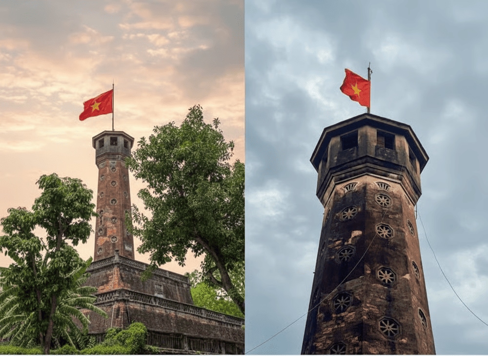 Hình ảnh thân cột và vọng lâu