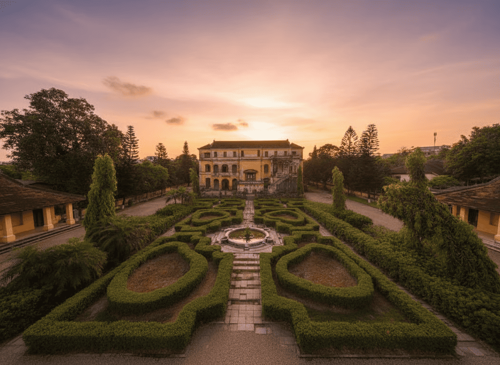 Bạch Trà Viên từ góc chụp trên cao