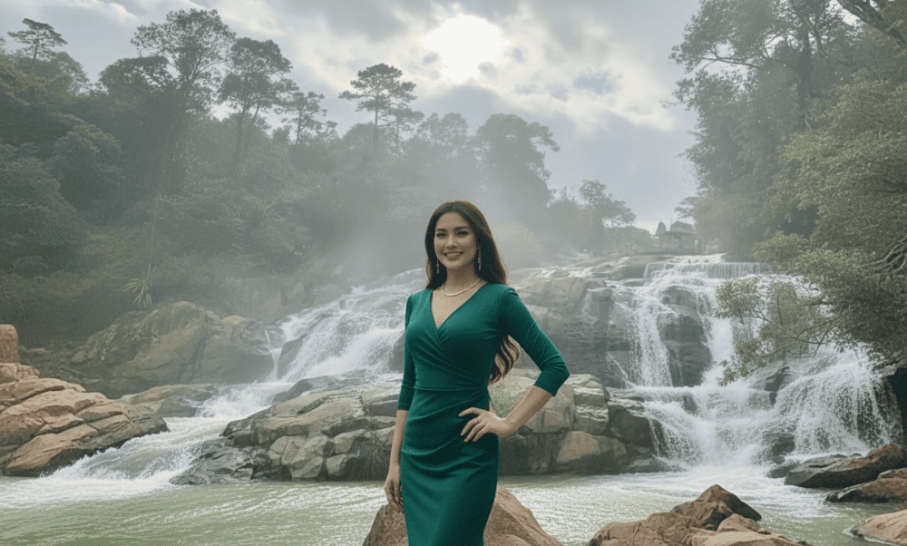 Du khách có thể ghi lại những khoảnh khắc đẹp bên thác nước hoặc check-in cùng chú ngựa cao nguyên