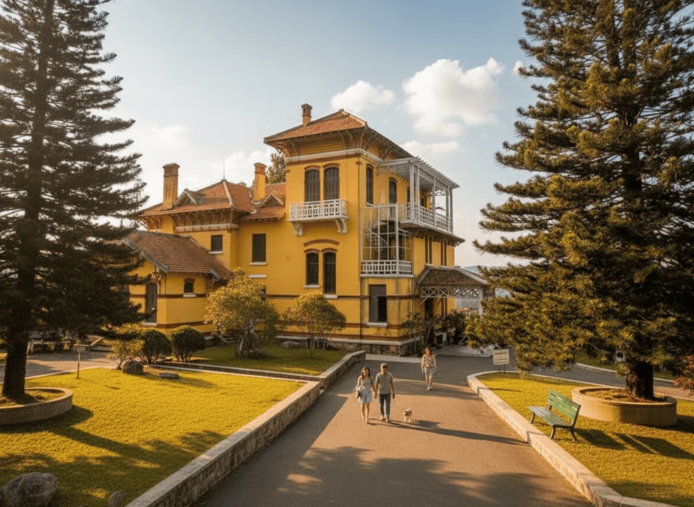 Du khách có thể tham quan Cung Nam Phương Hoàng Hậu nằm trong khuôn viên Bảo tàng Lâm Đồng