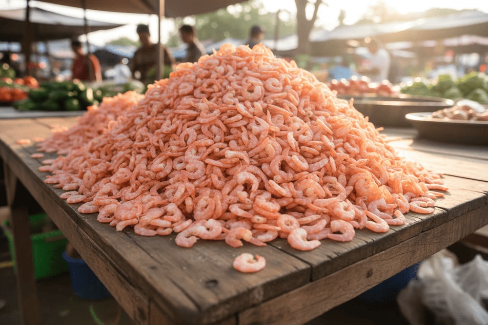 Hương vị tôm khô đậm đà, thơm ngon