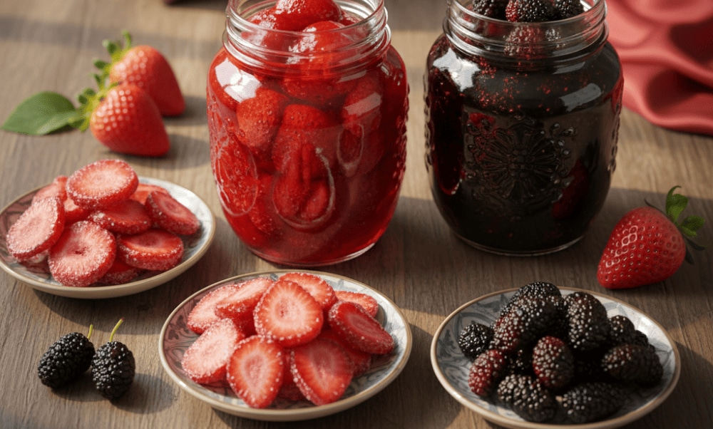 Đà Lạt là thiên đường của nhiều loại mứt được làm từ trái cây tươi, thường được nhiều du khách mua về làm quà biếu