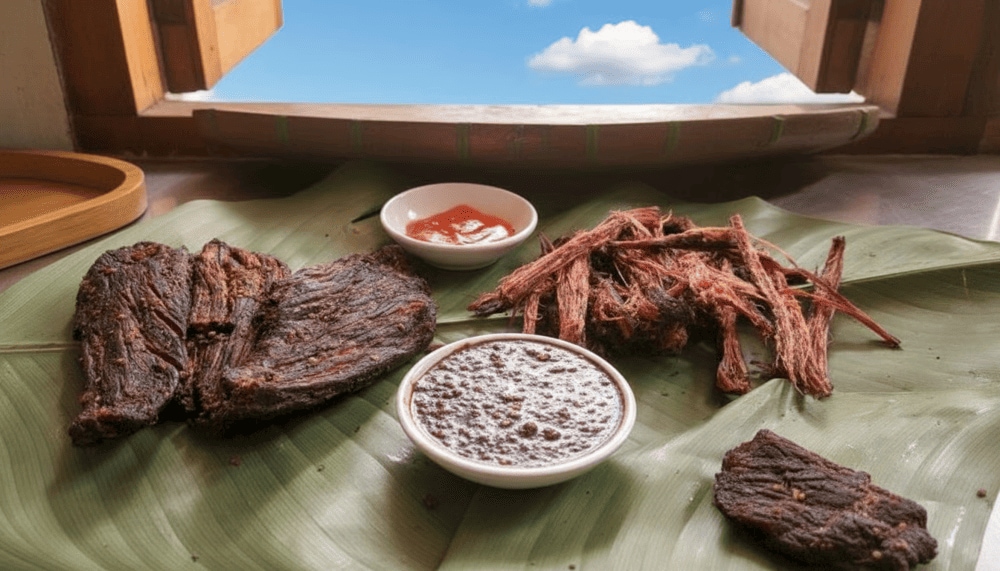 Thịt trâu gác bếp