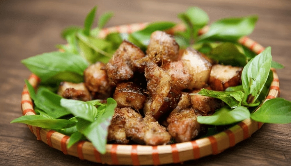 Món ăn có vị thơm và cay nhẹ