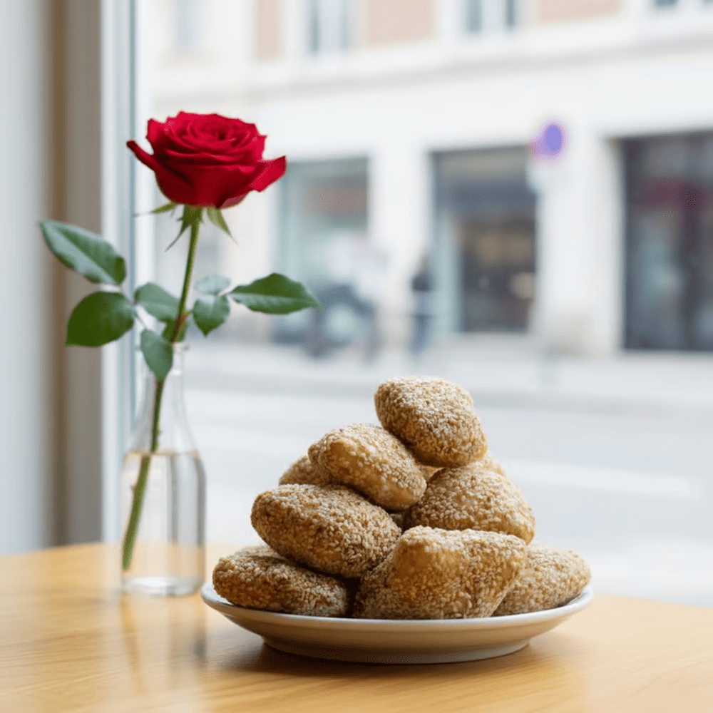 Bánh rang có vị bùi ngọt thanh giòn tan