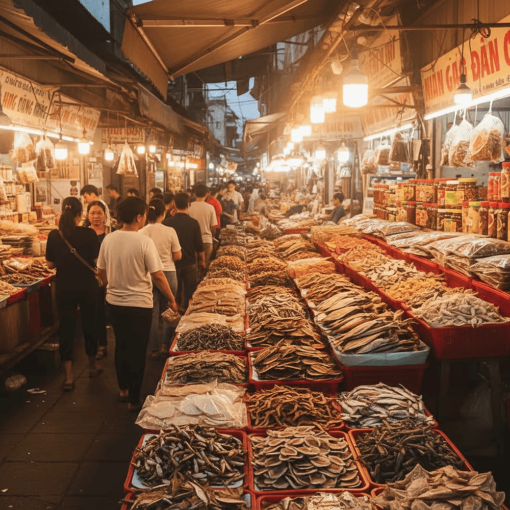 Hải sản khô Nha Trang với chủng loại đa dạng