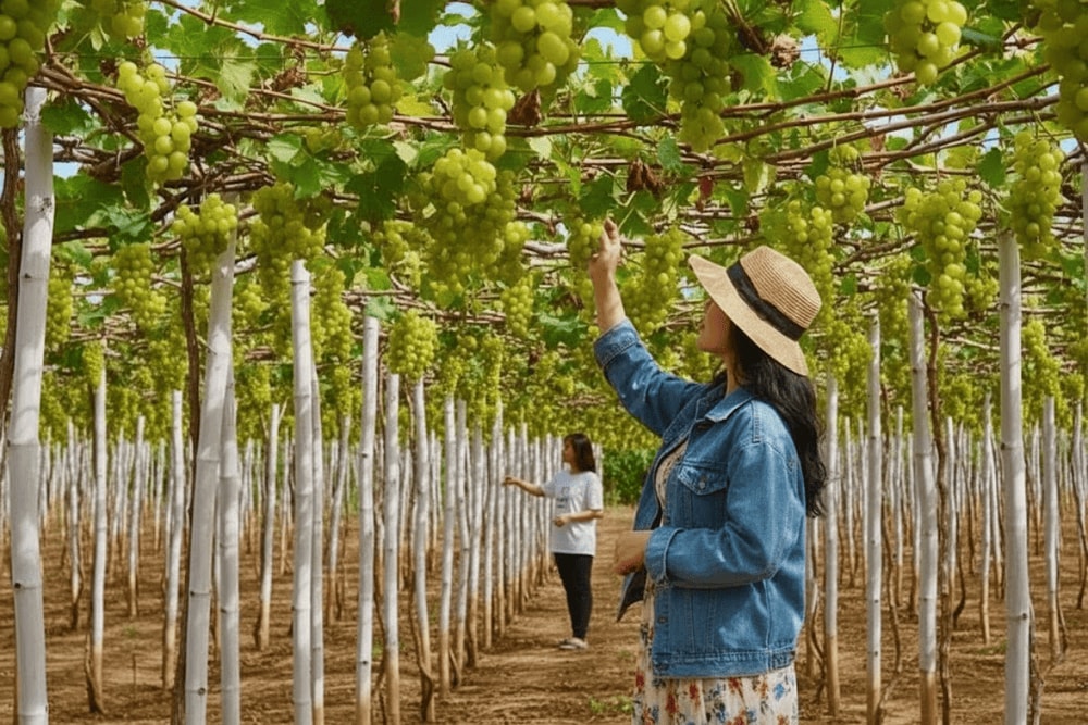 Vườn nho Ba Mọi là vườn nho truyền thống lâu đời tại Ninh Thuận