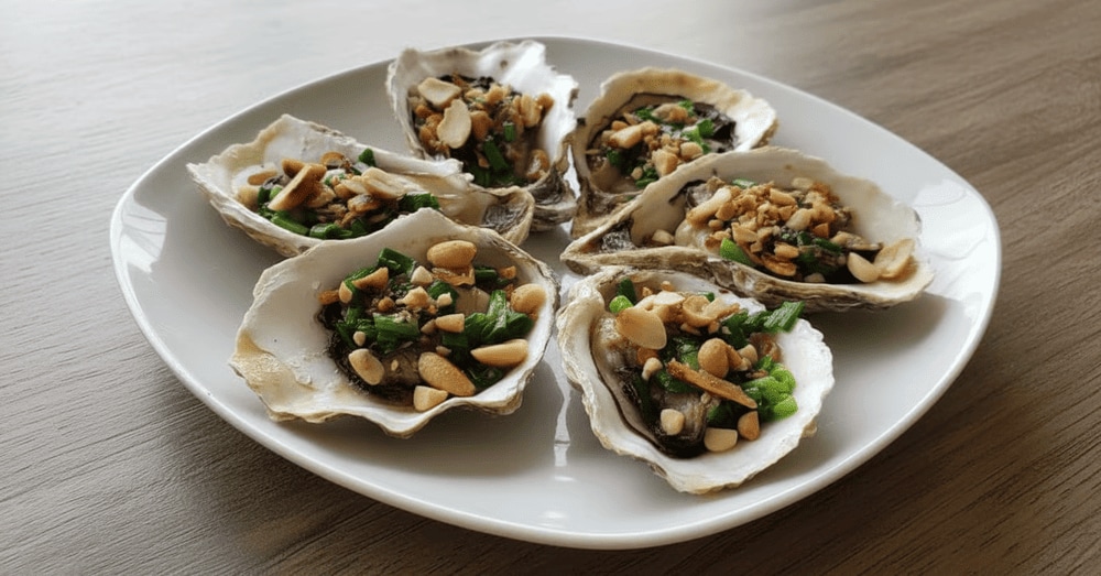 Hàu sữa nướng mỡ hành