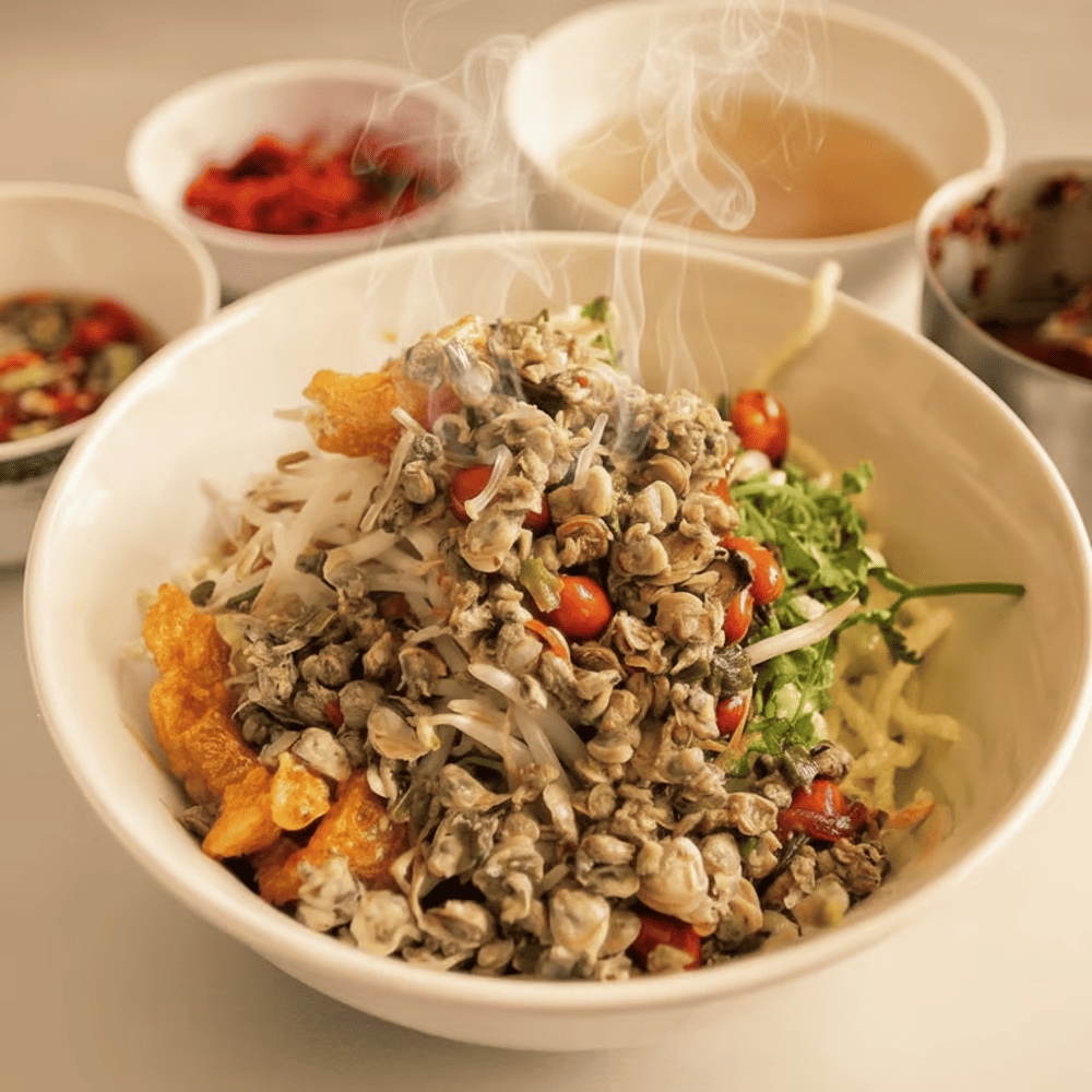 Món bún hến Mai Xá thơm ngon, thanh mát