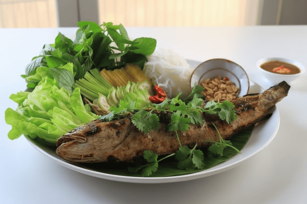 Cá lóc nướng trui