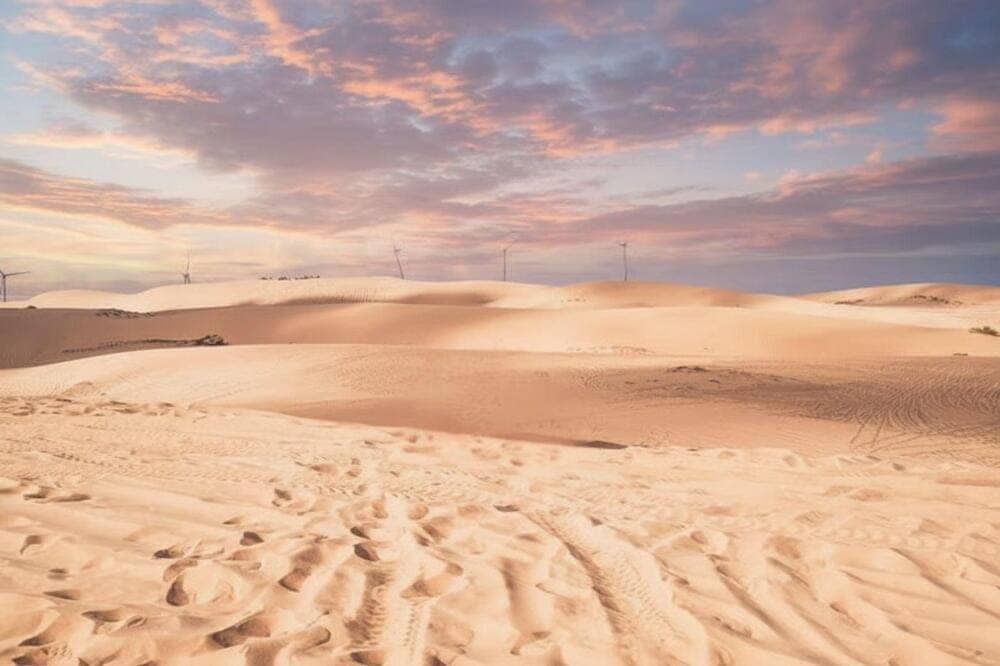 Những triền đồi cát vàng bao la chính là góc sống ảo tuyệt vời cho du khách