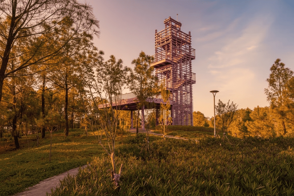 Vọng gác ngắm cảnh trên đồi