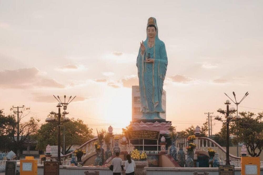 Tượng Quán Thế Âm Bồ Tát tại khu Quán âm Phật đài