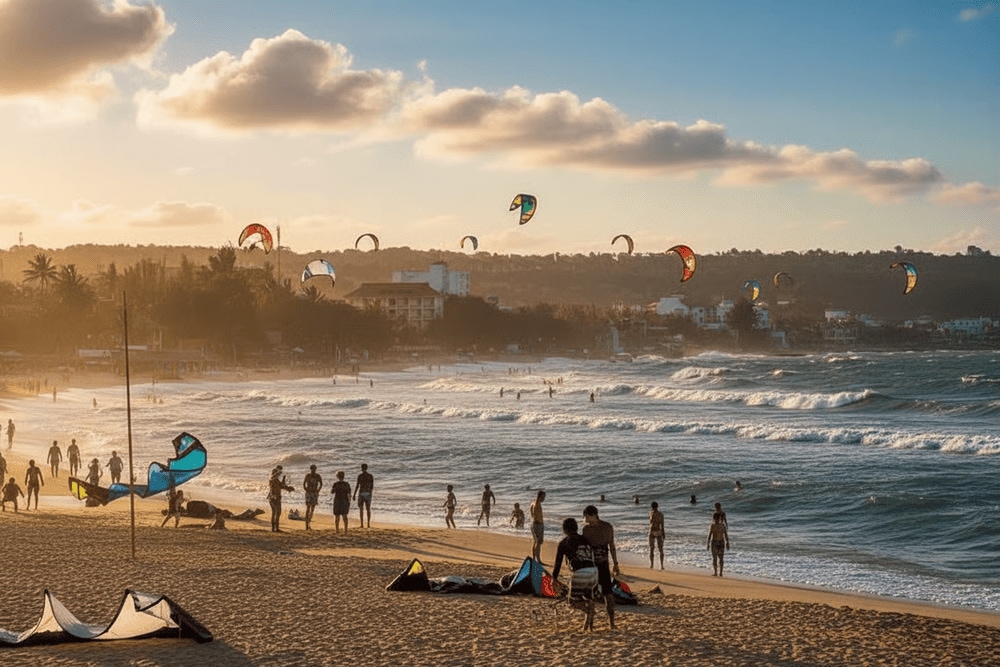 Mũi Né cũng là thiên đường của bộ môn lướt sóng diều