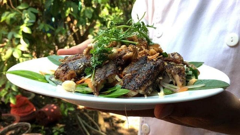 Thưởng thức gỏi cá thòi lòi là trải nghiệm ẩm thực độc đáo tại Cần Giờ