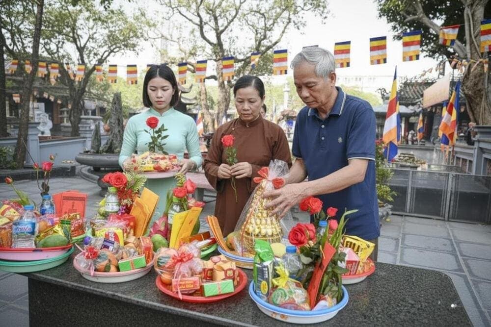 Đồ lễ không cần quá cầu kỳ, quan trọng là bạn phải thành tâm