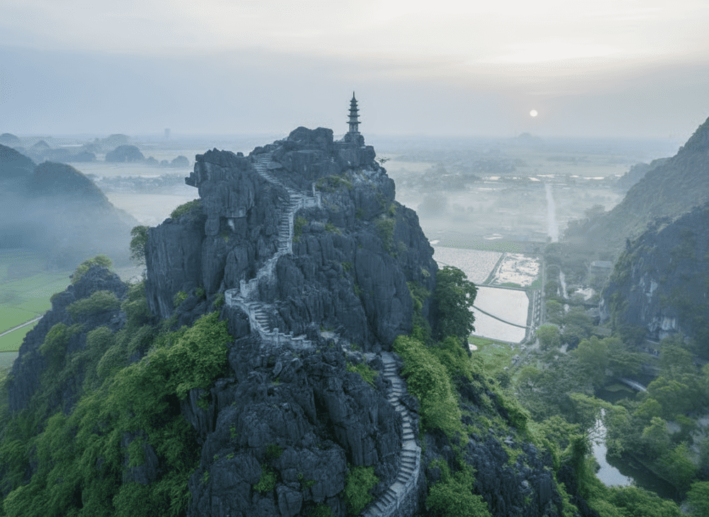 Hang Múa - Ninh Bình mang đến khung cảnh đẹp vô thực như trong phim ảnh