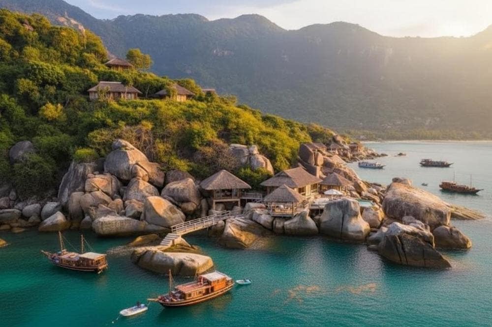 Vịnh Ninh Vân là điểm đến mà du khách không thể bỏ lỡ.