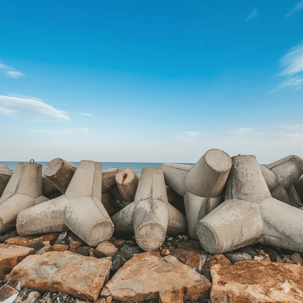 Bãi đá Ông Địa nổi bật với những tảng đá hình thù độc đáo