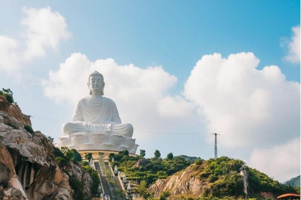 Tượng Phật khổng lồ ở Chùa Linh Phong