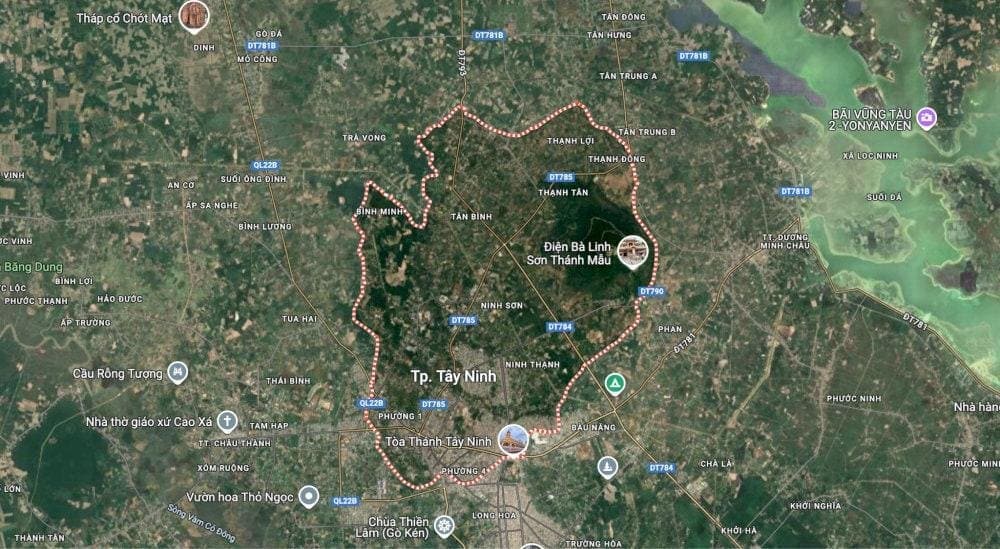 Bản đồ tỉnh Tây Ninh